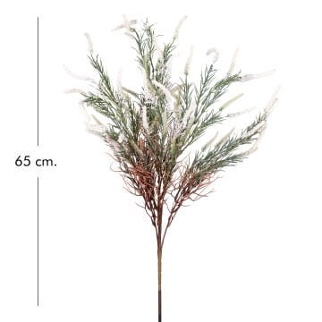 Yapay Çiçek Lavanta Demet Yeşil-Beyaz 65 Cm.