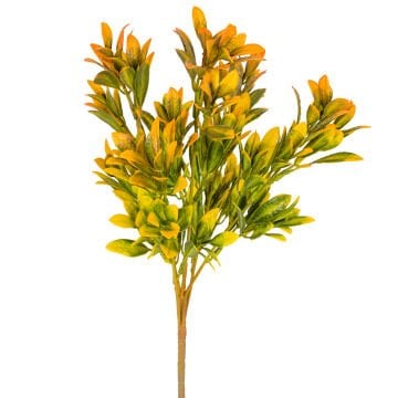 Yapay Bitki Demeti Şimşir Turuncu-Yeşil 40 Cm.