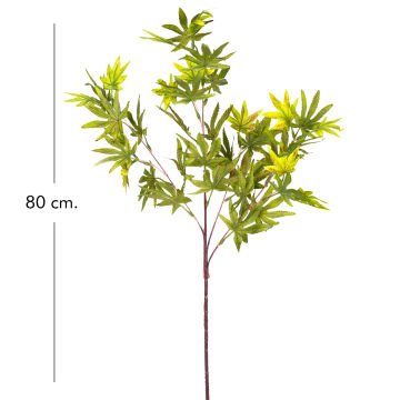 Yapay Bitki Çatallı Akçaağaç Dalı Yeşil 80 Cm.