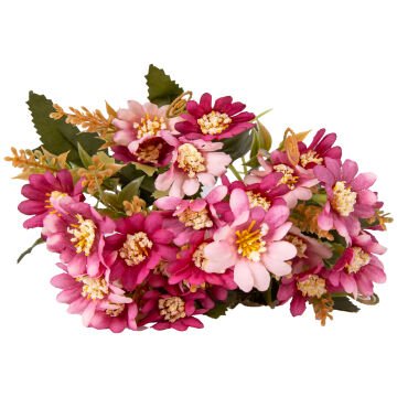 Yapay Çiçek Papatya Demet Fuşya-Pembe 35 Cm.