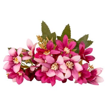 Yapay Çiçek Lilyum-Zambak Demeti Fuşya 30 Cm.