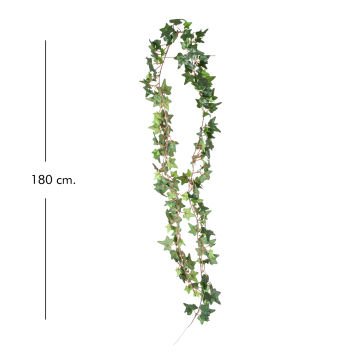 Yapay Asılabilir Garland Sarmaşık - İngiliz Sarmaşığı Yeşil 180 Cm.