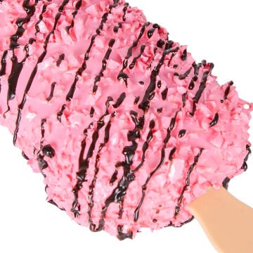 Yapay Dondurma Çilekli Pembe 6x12 Cm.