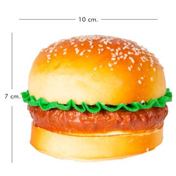 Yapay Hamburger Kahverengi 10x7 Cm.
