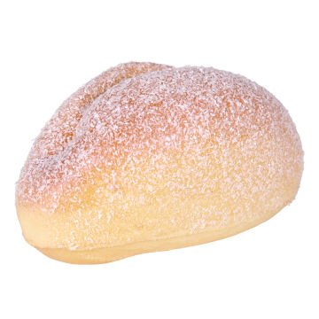 Yapay Tatlı Çörek Kahverengi-Beyaz 11x7x6 Cm.