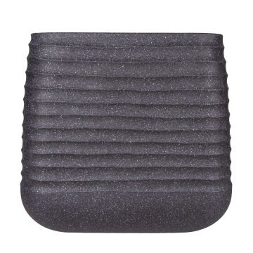 Kare İç ve Dış Mekan Saksı Siyah Büyük Boy 50,5x50,5x49 Cm.