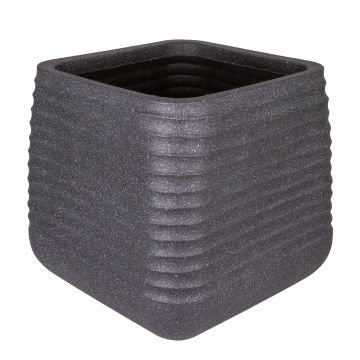 Kare İç ve Dış Mekan Saksı Siyah Büyük Boy 50,5x50,5x49 Cm.