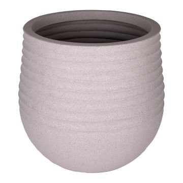 Oval İç ve Dış Mekan Saksı Bej Büyük Boy 53x53x49 Cm.