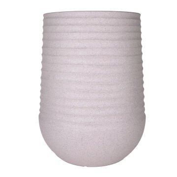 Oval İç ve Dış Mekan Saksı Bej Büyük Boy 53x53x69,5 Cm.