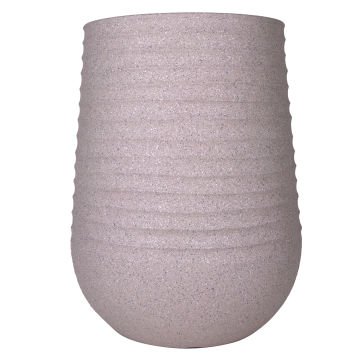 Oval İç ve Dış Mekan Saksı Bej Orta Boy 39x39x51 Cm.