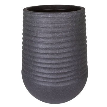 Oval İç ve Dış Mekan Saksı Siyah Büyük Boy 53x53x69,5 Cm.