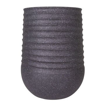 Oval İç ve Dış Mekan Saksı Siyah Küçük Boy 28x28x37 Cm.