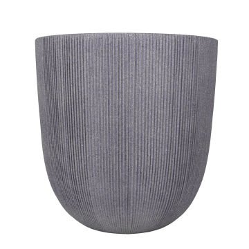 Oval İç ve Dış Mekan Saksı Gri Büyük Boy 44x44x44,5 Cm.