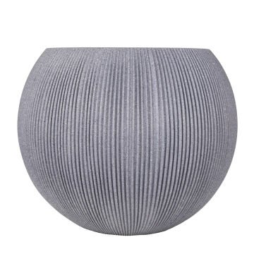Oval İç ve Dış Mekan Saksı Gri Orta Boy 37x37x30 Cm.