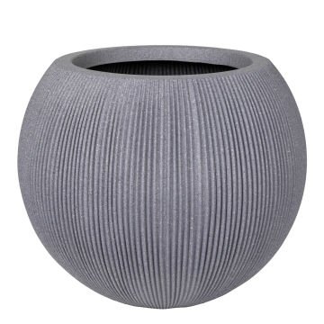 Oval İç ve Dış Mekan Saksı Gri Orta Boy 37x37x30 Cm.