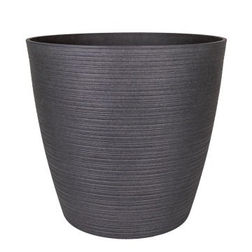 Oval İç ve Dış Mekan Saksı Antrasit Gri Mega Boy 50x50x46 Cm.