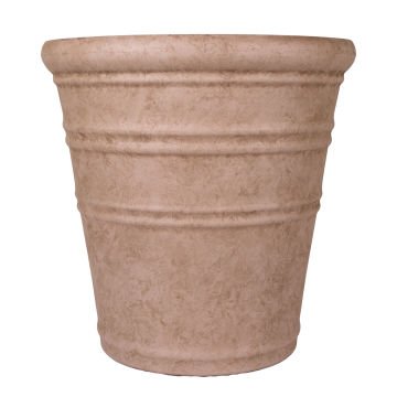 Oval İç ve Dış Mekan Saksı Vizon Büyük Boy 55x55x53 Cm.