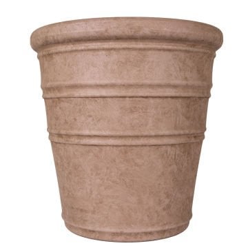 Oval İç ve Dış Mekan Saksı Vizon Orta Boy 46x46x46,5 Cm.