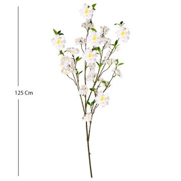 Yapay Çiçek Bahar Dalı Beyaz 125 Cm.