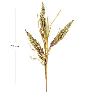 Yapay Bitki Sorgum Yeşil 63 Cm.