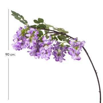 Yapay Çiçek Mor Salkım Visterya 90 Cm.
