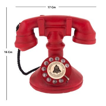 Çevirmeli Nostaljik Telefon 17x12x16 Cm