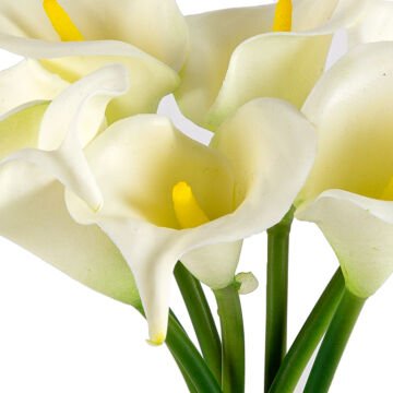 Yapay Calla Zambak Demet Krem 35 Cm.7 li Buket