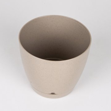 Veramaya 3 Adet Plastik Begonya Saksı No:1 Bej 0,9 Litre 12x11 Cm