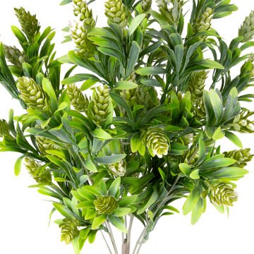 Yapay Çiçekli Bitki Krem-Yeşil 55 Cm.
