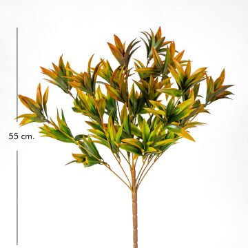 Yapay Bitki Kızıl/Yeşil 55 Cm.