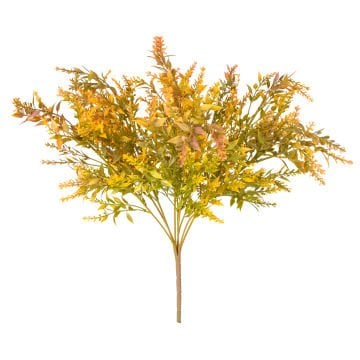 Yapay Çiçekli Bitki Turuncu-Yeşil 55 Cm.