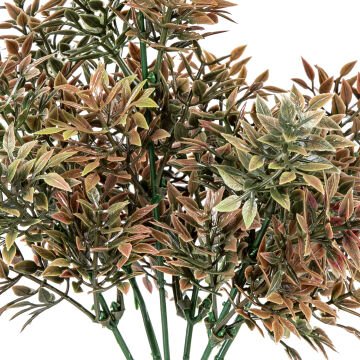 Yapay Fesleğen Kahverengi 35 Cm. UV Korumalı - Dış Mekan Uyumlu