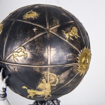 Veramaya Büyük Boy Atlas Biblo Heykel Siyah 60 Cm