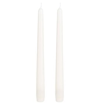 Şamdan Mumu 2'li Paket Beyaz 25 Cm.
