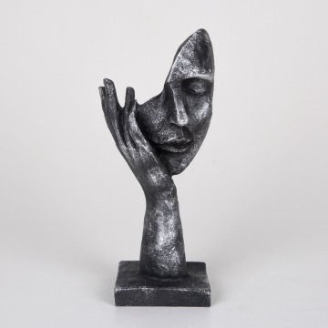 Veramaya Duymadım Figürlü Mask Biblo (lame) 11x7,5x25 Cm