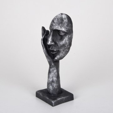 Veramaya Duymadım Figürlü Mask Biblo (lame) 11x7,5x25 Cm