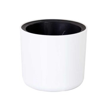 Plastik Silindir Saksı Mimoza Beyaz (0,2 Lt) 7x6 Cm.