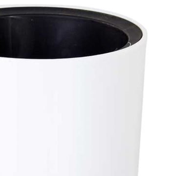Plastik Silindir Saksı Mimoza Beyaz (0,2 Lt) 7x6 Cm.