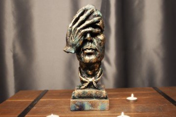 Veramaya Görmedim Mask Biblo Mavi 33x14 Cm