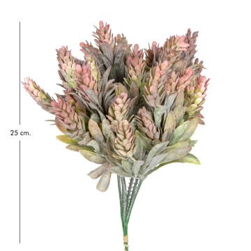 Yapay Çiçekli Bitki Mor 25 Cm.