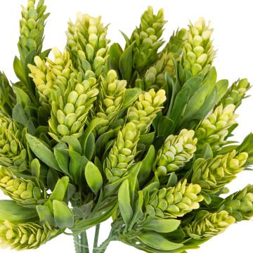 Yapay Çiçekli Bitki Yeşil-Krem 25 Cm.