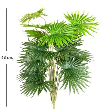 Yapay Palmiye Demet Gerçek Dokulu 18 Yaprak 68 Cm.