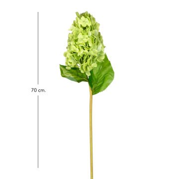 Yapay Ortanca Islak Dokulu Yeşil 70 Cm.