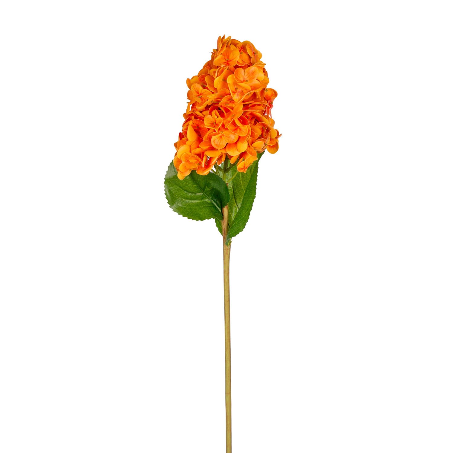 Yapay Ortanca Islak Dokulu Turuncu 70 Cm.