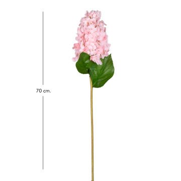 Yapay Ortanca Islak Dokulu Pembe 70 Cm.