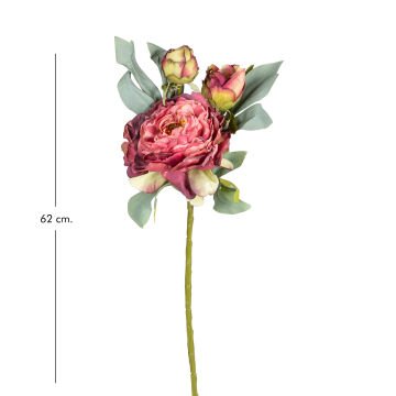 Yapay Çiçek Şakayık Gül Kurusu 62 Cm.
