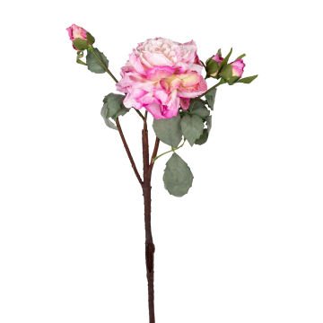 Yapay Gül Kurumuş Efektli Fuşya 60 Cm.