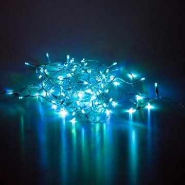 Renkli Dış Mekan 100'lü Led Lamba (10 M + 4,5 M Uzatma)