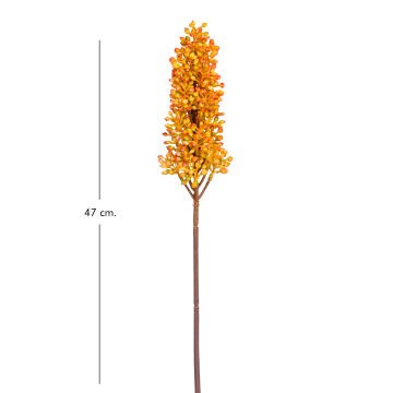 Yapay Çiçek Sorgum Bitkisi Turuncu 47 Cm.