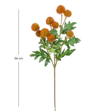 Yapay Çiçek Top Çiçek Turuncu 56 Cm.